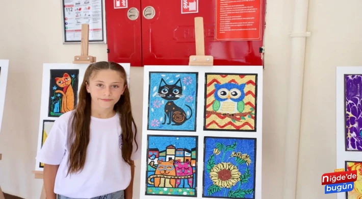 Çavdarlı Şehit Erdal Ünlü Ortaokulu’ndan Sanat Dolu Sergi Açılışı