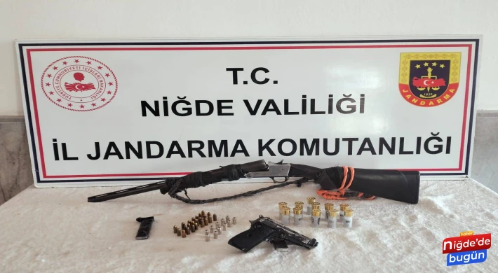 Niğde’de ruhsatsız silah operasyonu