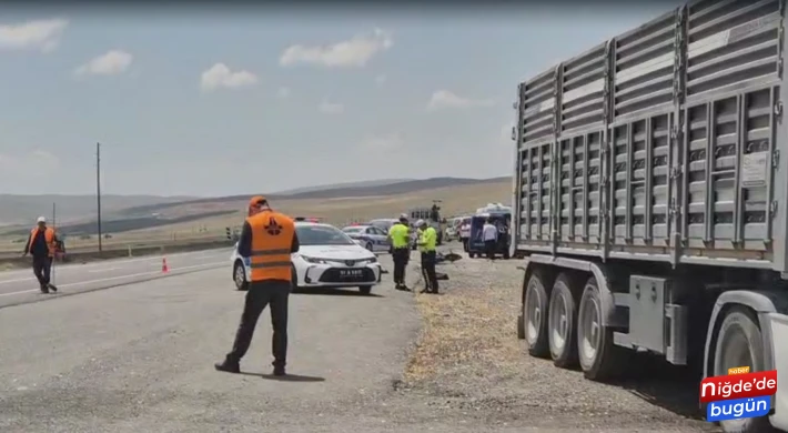 Tırın Çarptığı Motosiklet Sürücüsü Hayatını Kaybetti