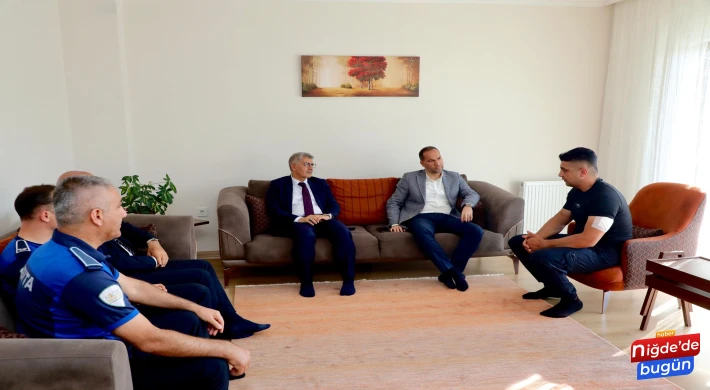 Vali Çelik ve Belediye Başkanı Özdemir’den Zabıta Personeline Ziyaret