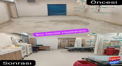 Bor Devlet Hastanesi'ndeki tadilat çalışmaları tamamlandı