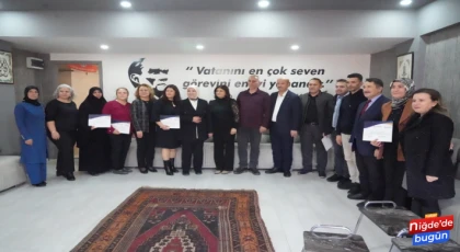 Niğde’de kadınlar aromatik bitkilerle üretime katıldı