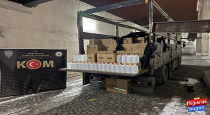Niğde’de 4 bin litre kaçak alkol ele geçirildi