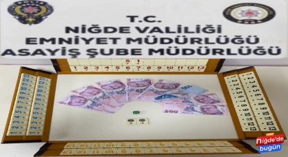 Niğde'de Kumar Operasyonu