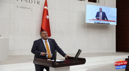 Gürer, asbest, pestisit, ve taklit, tağşiş ürünlerle ilgili TBMM’de konuştu