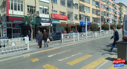 Niğde Merkez’de Bazı Yaya Geçitleri Kapatıldı