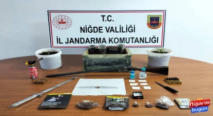 Niğde’de jandarmadan uyuşturucu ve kaçak ürün operasyonu