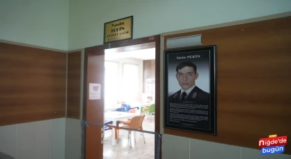 Şehit Yasin Tekin’in adı okula açılan kütüphanede yaşatılacak