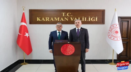 Vali Çelik’ten Karaman Valisi Çiçekli’ye Ziyaret