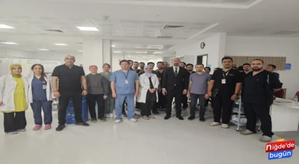 Başhekim Zor'dan yeni ek binada denetim ve personel ziyareti