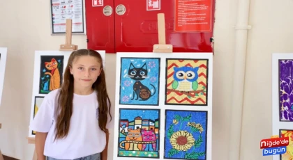 Çavdarlı Şehit Erdal Ünlü Ortaokulu’ndan Sanat Dolu Sergi Açılışı