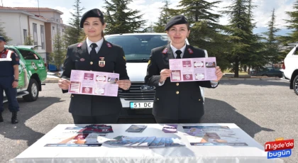 İl Jandarma Komutanlığı’ndan Kadına Yönelik Şiddetle Mücadelede Bilgilendirme Faaliyeti