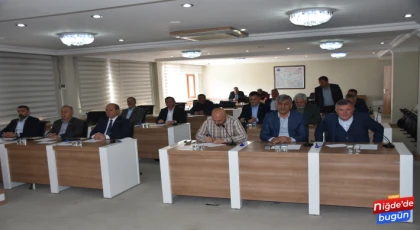 Niğde İl Genel Meclisi Mayıs Ayı Toplantısı Gerçekleştirildi