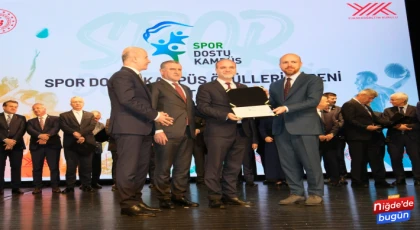 NÖHÜ, Türkiye’nin ilk “Spor Dostu Kampüs” ünvanı alan üniversitelerinden oldu
