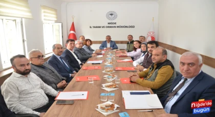 Tarımsal Kuraklık İl Kriz Merkezi Toplantısı Niğde’de Gerçekleştirildi