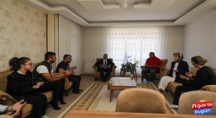 Vali Çelik ve Eşinden Ecem Gökkaya Ailesine Taziye Ziyareti
