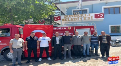 Dündarlı Beldesi’ne Muğla Büyükşehir Belediyesi’nden İtfaiye Aracı Desteği