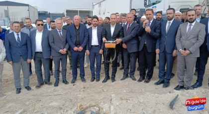 Niğde Hıdırlık Sanayi Sitesi’nde 1500 Kişilik Cami İçin Temel Atıldı
