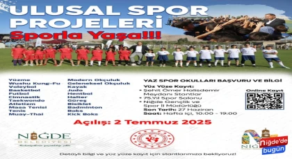 Niğde’de gençler spora doyacak