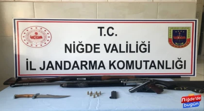 Niğde'de Ruhsatsız Silah Operasyonu