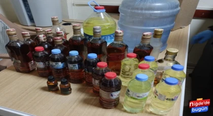 Niğde’de sahte alkol operasyonu: 1 şüpheli gözaltına alındı