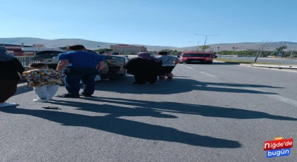 Otomobil Bariyere Çarparak Devrildi: 1 Yaralı