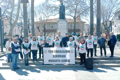 Emekliler Mudanya'dan seslendi: Emeklinin yüzü gülmeden bayram gelmez