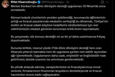 Hisarcıklıoğlu’ndan Döviz Dönüşüm Desteği İçin Kritik Uzatma Çağrısı 