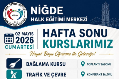 Niğde Halk Eğitimi Merkezi’nde Hafta Sonu Eğitimleri Sürüyor