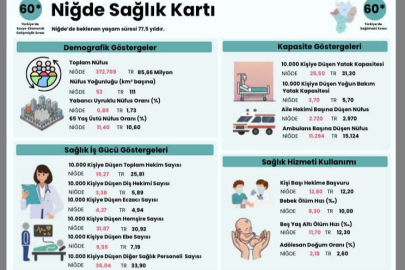 NİĞDE SAĞLIK GÖSTERGELERİ AÇIKLANDI: TABLO NE SÖYLÜYOR?