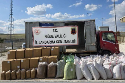 Niğde’de Jandarmadan Kaçak Tütün Operasyonu