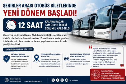 Şehirler Arası Otobüs Seyahatlerinde Yeni Düzenleme Yürürlükte