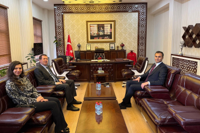 Kültür ve Kütüphane Yetkililerinden Kaymakamlığa Ziyaret