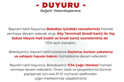 Niğde Belediyesi Bayram Tatilinde de 7/24 Görev Başında!